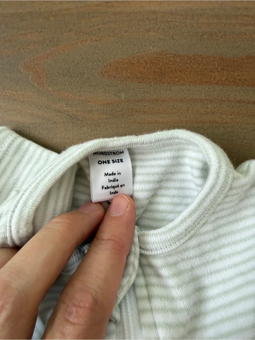 Nordstrom Soft Stripe White Baby Sleep Sack Swaddle - Newborn